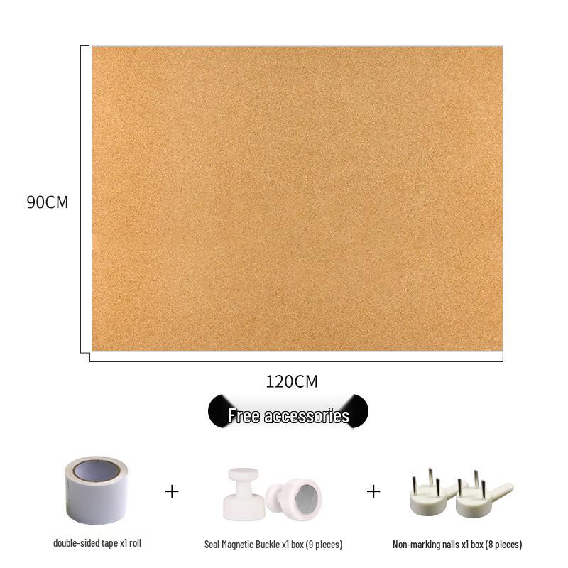Selbstklebendes magnetisches Kork-Foto- & Nachrichtenbrett für den Kindergarten