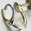 Used TIFFANY&Co. Earring Open heart Silver925 2.2g Silver cute