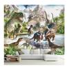 3D Wall Mural Wallpaper Cartoon Children Wallpaper 3D Stereo Dinosaur World Backdrop Wall Mural