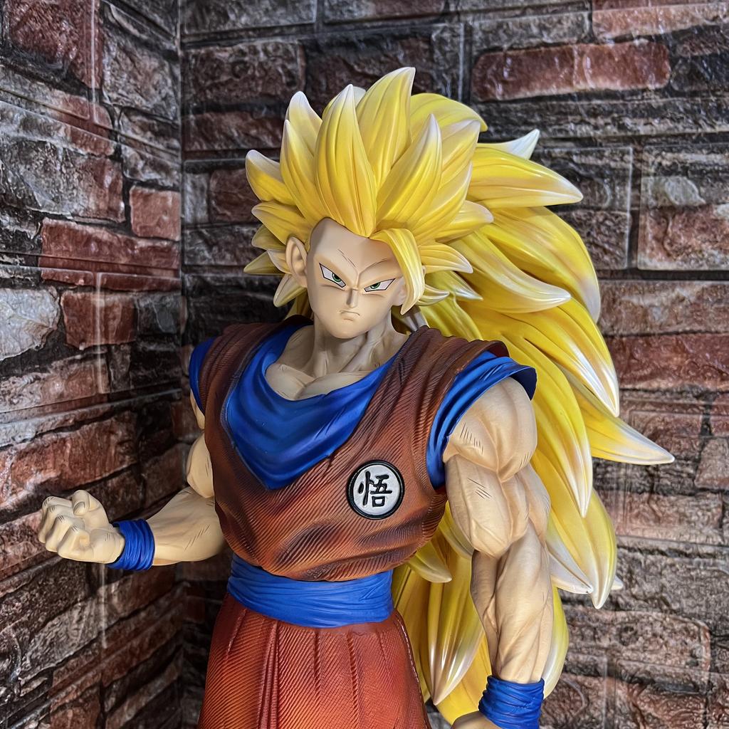 New Jt Dragon Ball Character 2% Super Three Goku Cartoon Character Model Trend Toy Collection Ornaments Statue Birthday Gifts