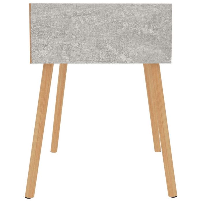 VidaXL Table de chevet Gris béton 40x40x56 cm Aggloméré