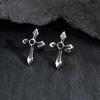 Vintage Gothic Cross Earrings for Women Men 1pc/1pair Stainless Steel Unique Earrings Stylish Fashion Jewelry