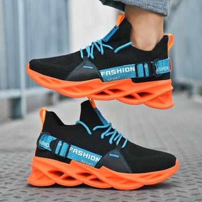 Large Size Korean Version of Fashion Casual Couple Running Shoes Blade Sole Fly-woven Sneakers Trendy Shoes Dad Shoes