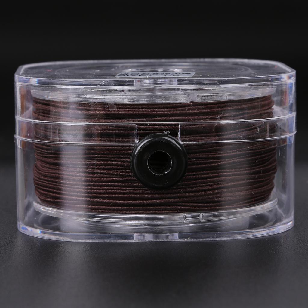 0.8-1.5mm DIY Beading Stretch Rubber Band Elastic Thread Cord with Box Round Beading Wire Jewelry Making