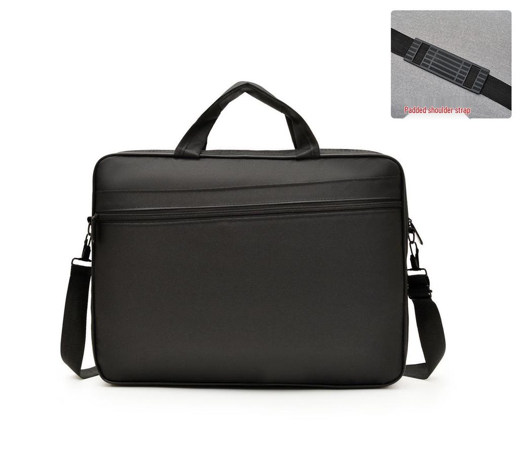 Men's Large Capacity Crossbody Business Briefcase with Shoulder Strap for 15.6" Laptops, Customizable Logo