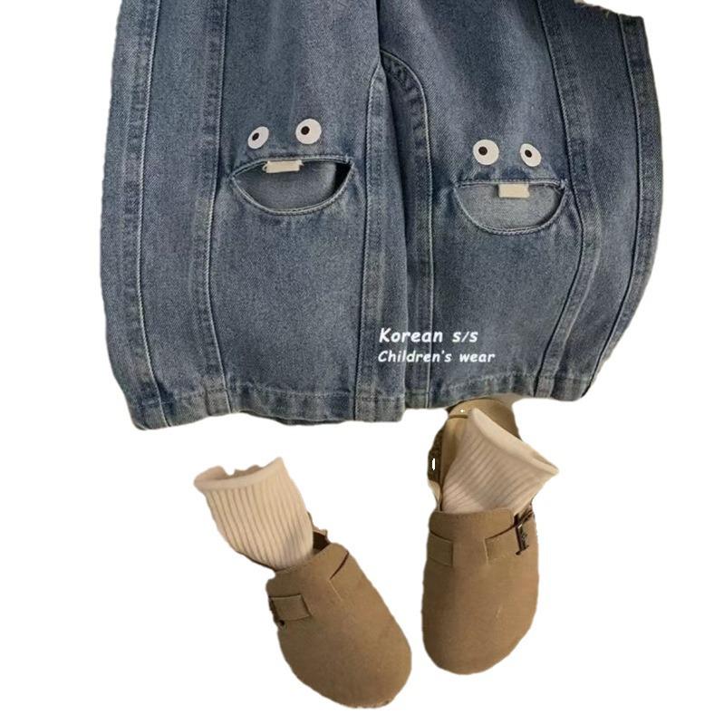 Kids' Cartoon Jeans: Stylish 2024 Spring & Summer Casual Pants for Boys & Girls