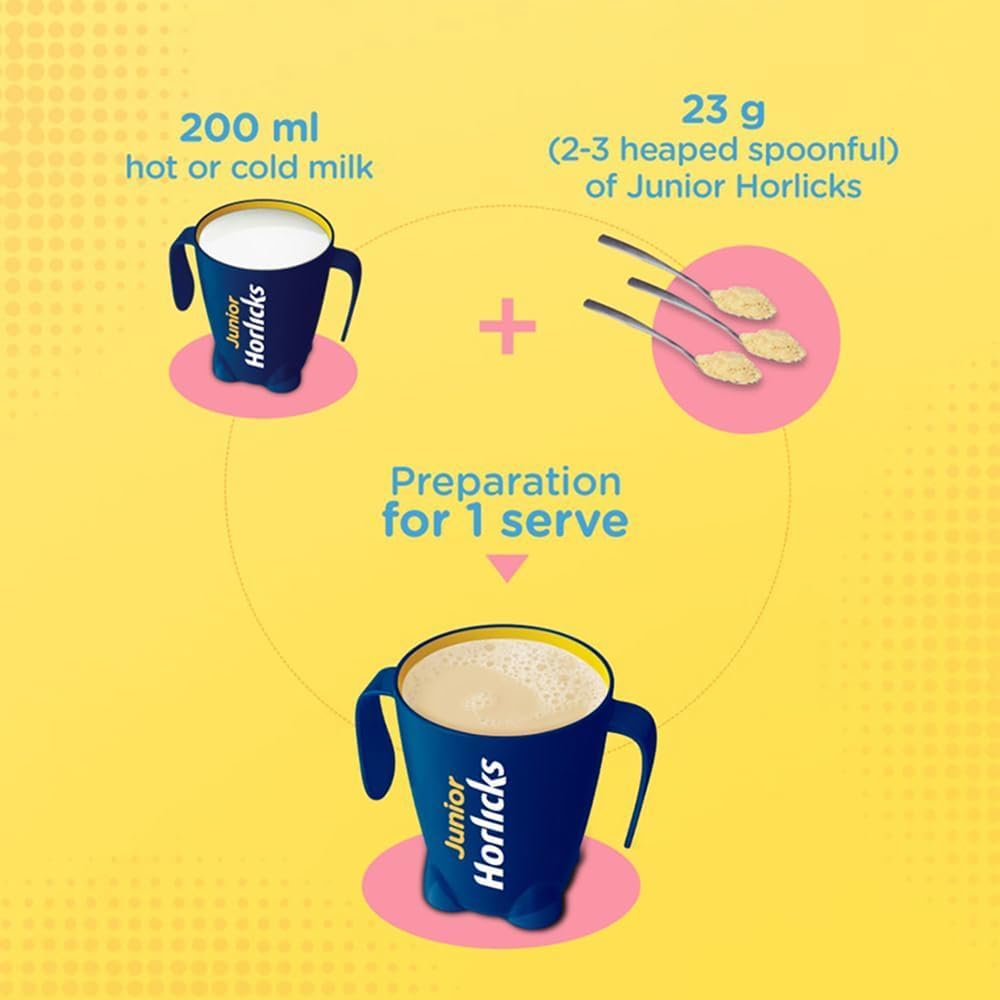 Horlicks Junior Vanilla Nutritional Drink For Toddlers 500 Gm Jar With Vitamins And Minerals