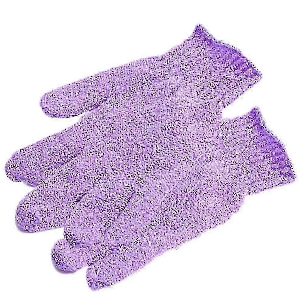 Exfoliating Body Scrub Exfoliator Shower Gloves for Body Cleaning 2Pcs Nylon
