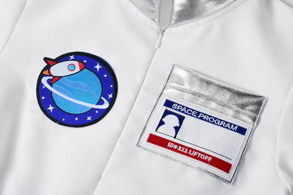 [ReliBeauty] Astronaut Costume Kids Space Jumpsuit White 120