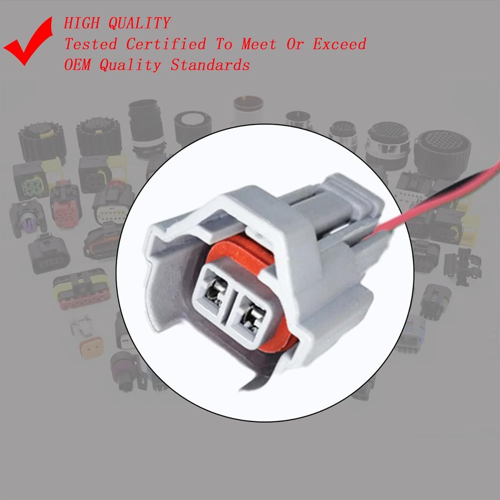 Set of 8PCS Fuel Injector Connector Plug Harness Pigtail Wire Fits 1998-2005 for Toyota Lexus 4Runner LX470 4.7 V8