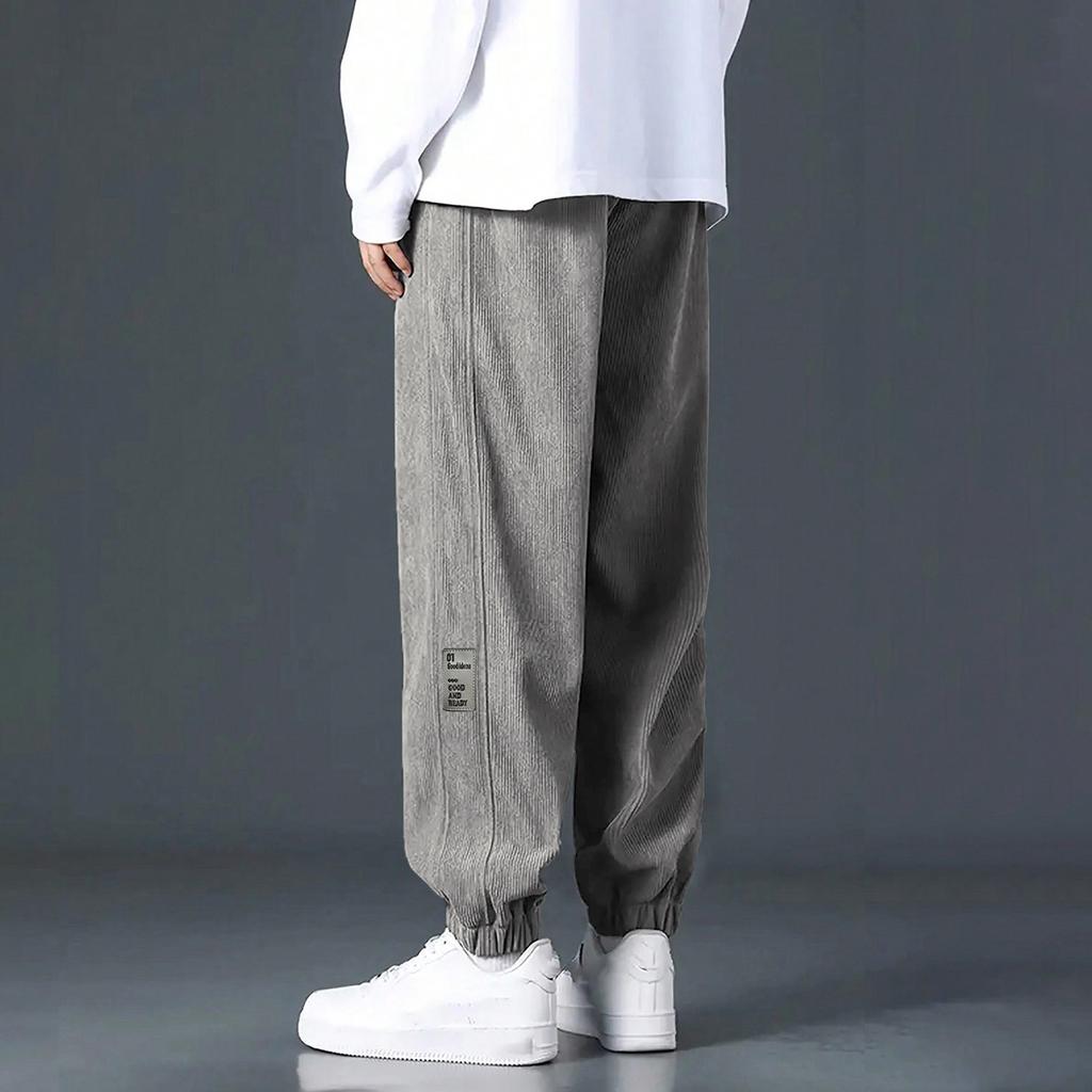 Men's Color Loose-Fitting Sweatpants Men's Casual Fashion Sweatpants
