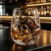Gifts for Whiskey Lovers Octopus Pirate Glass, Sea Creature Tentacle Engraved Tumbler, Embossed Nautical Theme Wine Glass Rocks Rum Bourbon,