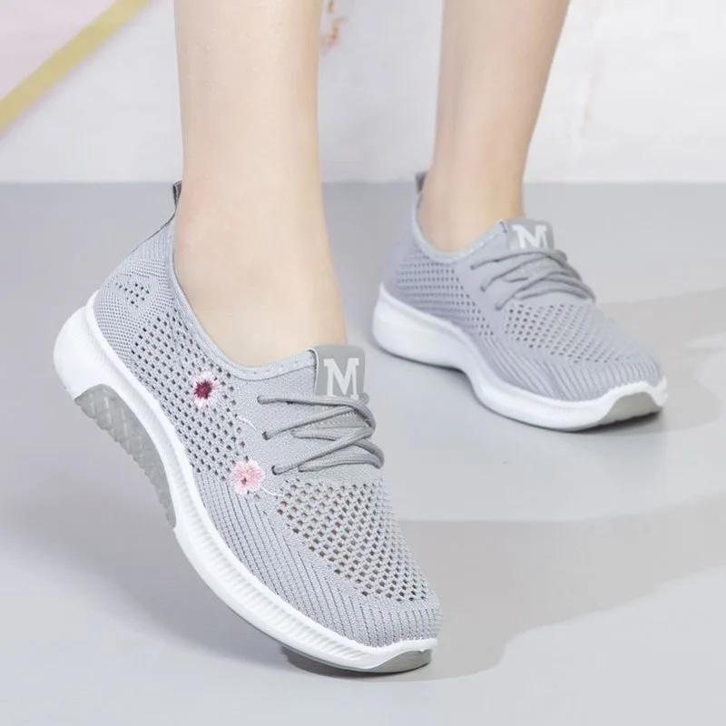 Fashion Mesh Breathable Flat Women Footwear Slip On Ladies Shoes Offer New In Y2k Fashion 2024 Offers Young On Sale Promotion 39 Shoe A