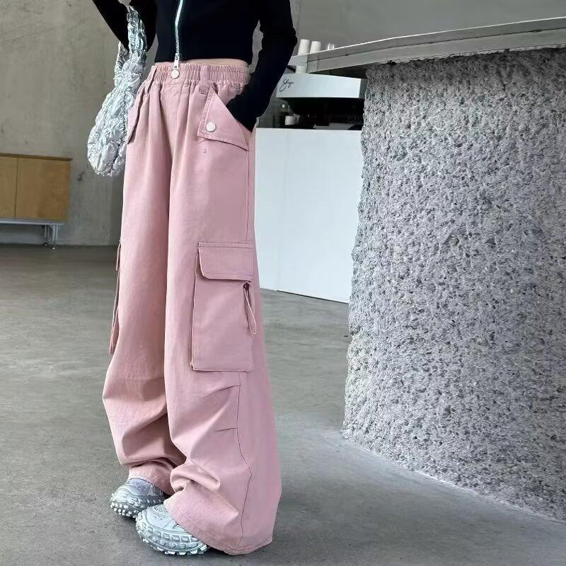 Boys' Spring and Summer Autumn Pants Children and Teens Pants Thin Children's Sports Straight Pants Trendy Three-Bar Pants Trendy