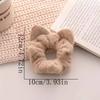 4pcs Autumn and Winter Ear Plush Large Intestine Hair Ring, Cute Hairy Fat Intestine Head Rope Leather Band Hair Ornament