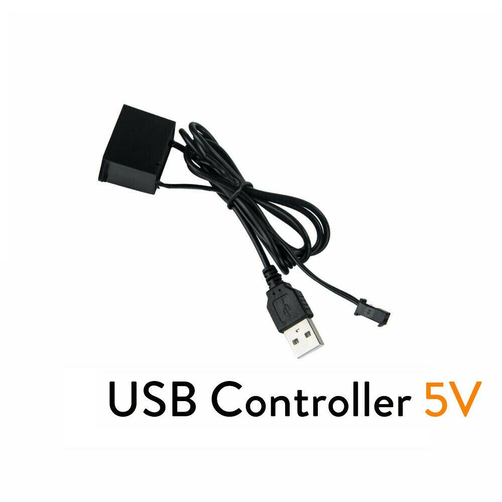 1M 3M 5M Neon Glow EL-Drahtseil mit Adapter Neonlicht Flexibles LED-Lichtband für Auto Party Tanzatmosphäre Dekoration