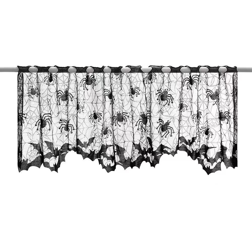 

Runtow 1 шт. Кружевная скатерть в виде паутины, Украшение стола для вечеринки на Хэллоуин, Черный каминный мантиль, Праздничные принадлежности для мероприятия