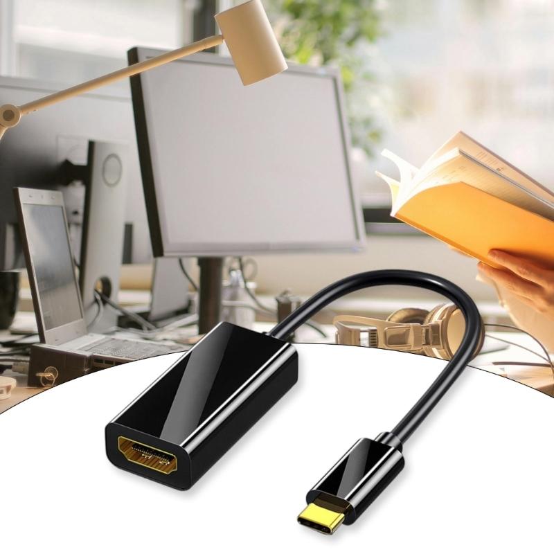 Highly Definition USB C To HDTV Adapter, 4K Video Output  For Enthusiasts Gamers Video Fan, Business People