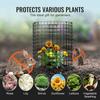 6 Pack Plant Protector from Animals 12.6'' Dia. X 14'' H Metal Plant Cage