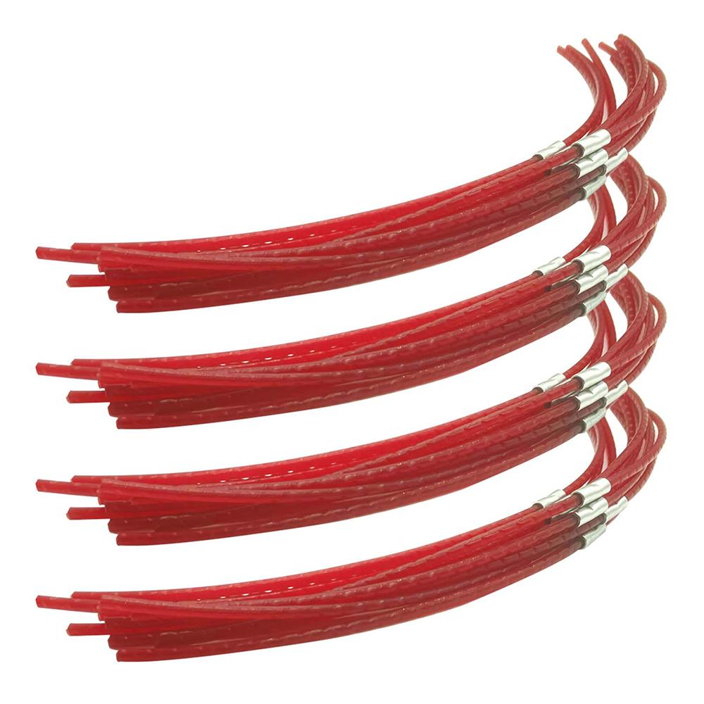 

40Pcs 39cm Nylon Trimmer Line for Bosch ART 26 Combitrim, F016800181 Cutting Line with Buckle, Red A