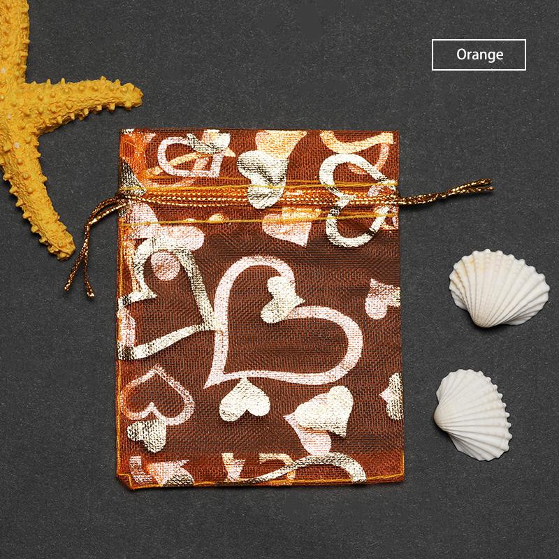 

50 шт., сумки из органзы с сердечком, свадебный подарок, рождественские сумки, тюль, мешок, ювелирные изделия, популярный шнурок, 7X9, 9X12, 11X16, 13X18 см 11x16&Organza bag