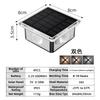 Solar Powered Solar Fence Lights Warm White/RGB with 8 Modes Fence Lights IP65 Waterproof New 4-Way Lighting for Backyard Wall