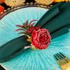 Simulation Napkin Buckle Western-style Upscale Restaurant Mouth Cloth Ring Mori Creative New Simulation Rose Napkin Ring