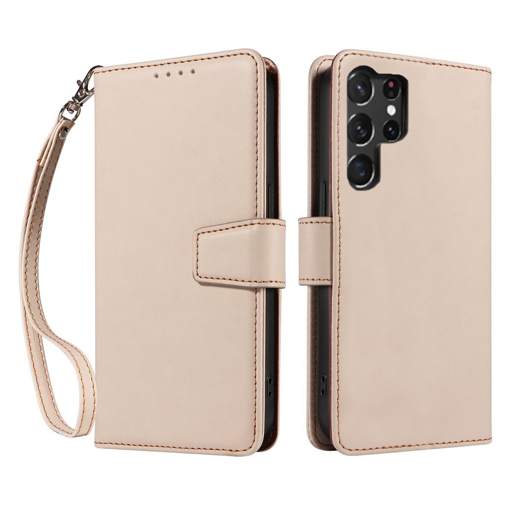 Suitable for Samsung S25 Ultra Mobile Phone Leather Case Anti-magnetic Cloth S25 Mobile Phone Case S23 Flip Card Mobile Phone Protection Case