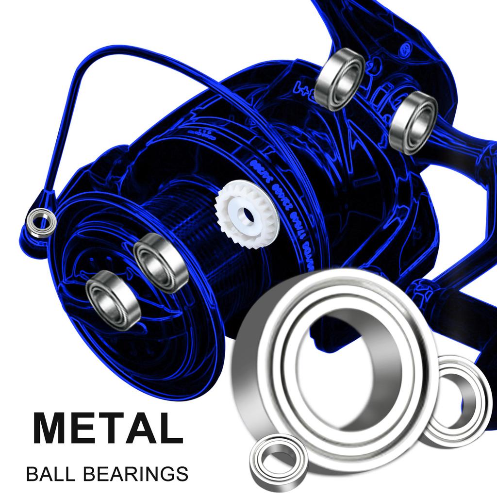 8000-10000 Series Spinning Fishing Reel Ultra Smooth Aluminum Body Max Drag 10KG for Feeder Carp Fishing Reel Pesca