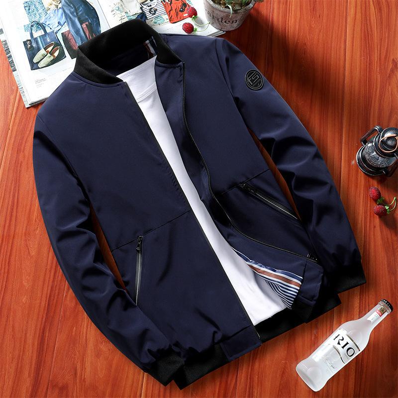 Spring New Jacket Jacket Men's Spring and Autumn Korean Version Trendy Handsome Casual Jacket