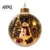 Religious Christmas Souvenir Glowing Ball Ornaments Mini Holiday Scene Light-Up Hanging Clear Holy Season Spiritual Gift Acrylic Decoration with Warm