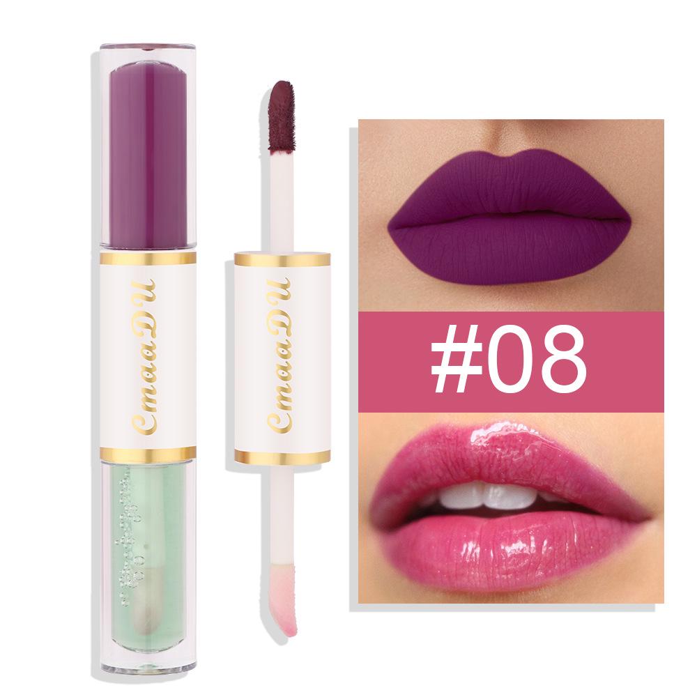 CmaaDu Double-Ended Long-Lasting Lipstick & Lip Gloss