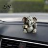 Funny Gorilla Hippo Elephant Figurines Middle‑Finger Figurine with Coffee Cup Resin Animal Statue Novelty Desktop Home Decor for Living