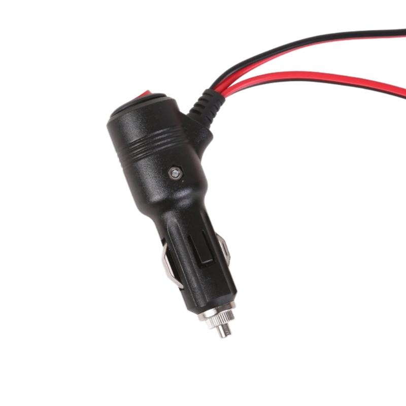 12V-24V Car Cigarettes Lighter Splitter Adapter Cable Cord with Power Switching Button 1 Male To 2/4/3 Female Socket