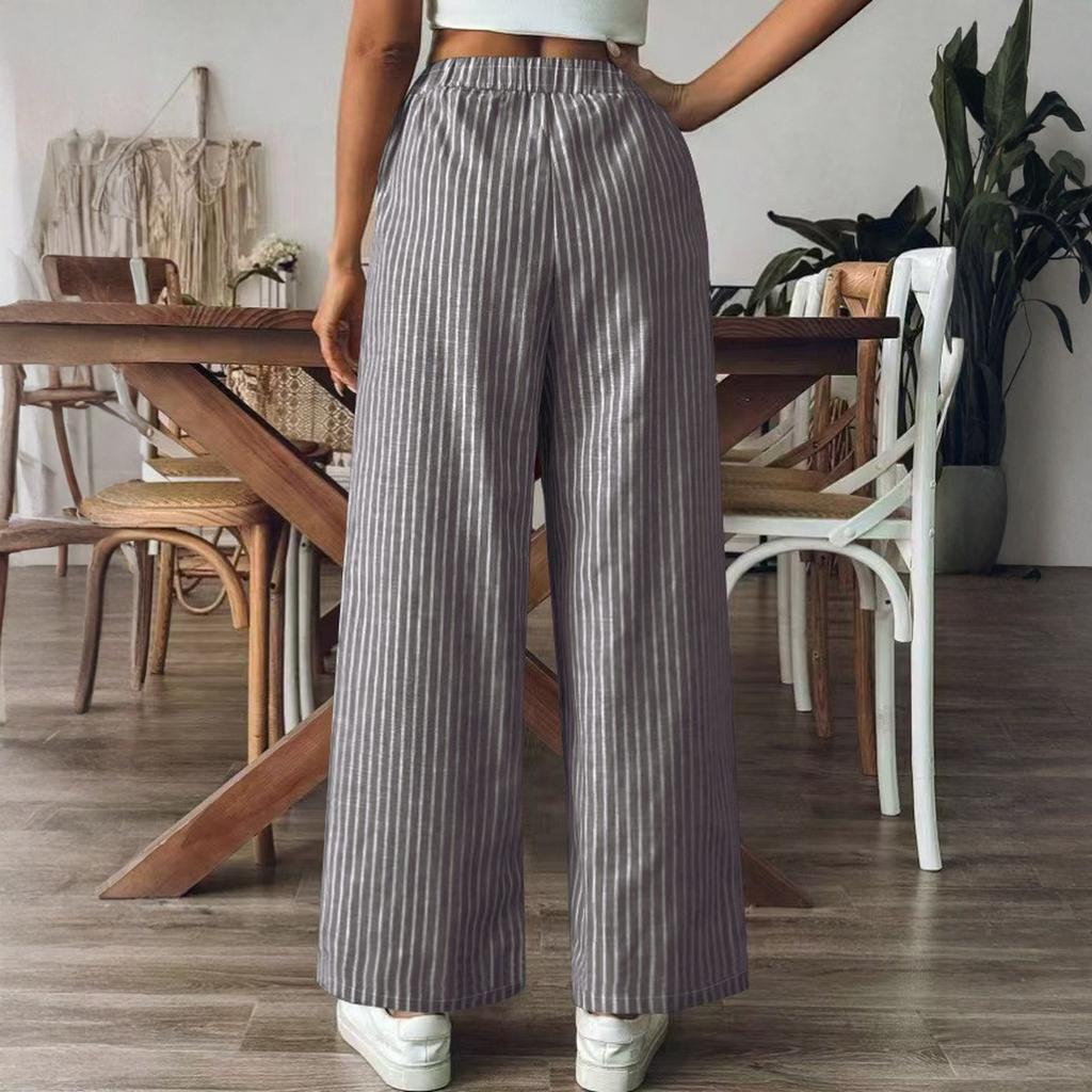 Women's Straight Pants Fashion Casual Pants Nine Point Harlan Pants