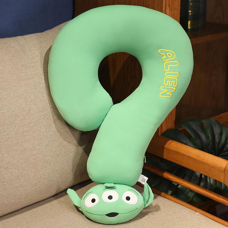 Creative Question Mark Neck Pillow Car Ice Silk Multifunctional Pillow Office Lunch Break Neck Care Holiday Gift for Women