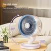 Silent Wall-Mounted & Desktop Electric Fan with Night Light and Strong Air Circulation