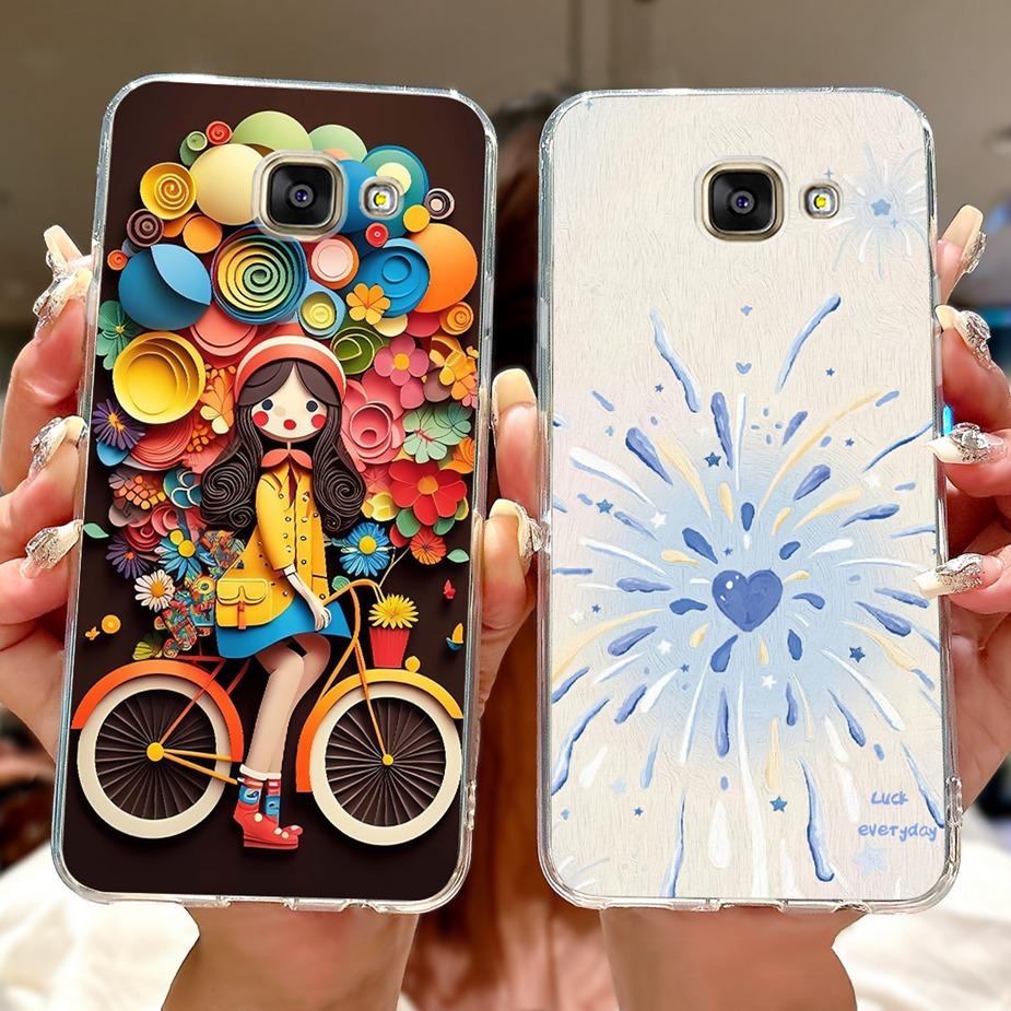 For Samsung Galaxy A5 2016 2017 Case Cute Cat Lion Painted Cover Soft Slim Phone Case For Samsung A5 2017 2016 A510F A520F Shell