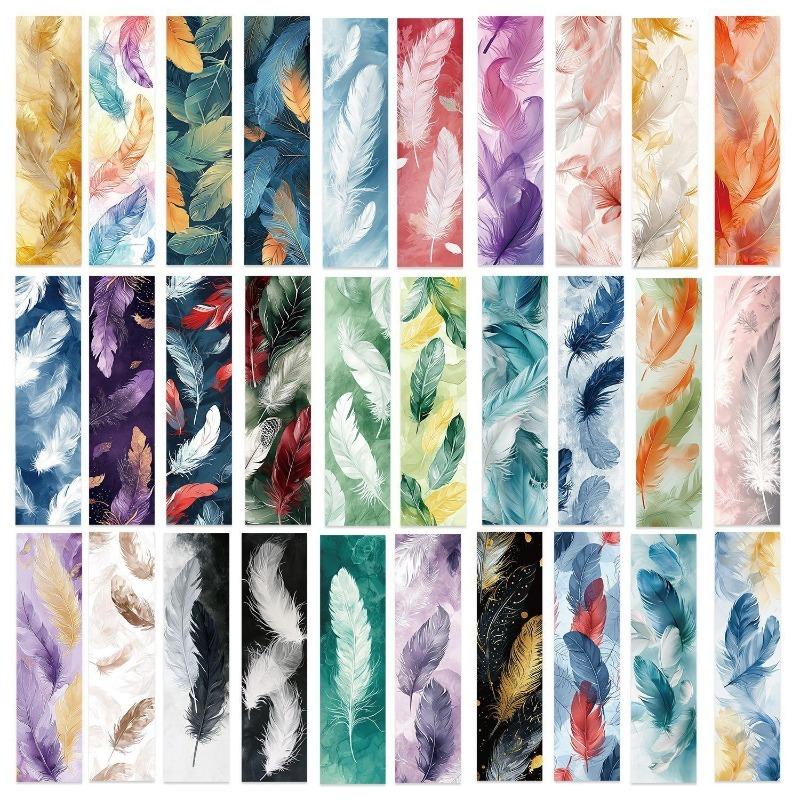 30 teile/satz Ins Landschaft Charakter Lesezeichen Kreative Handbuch DIY Abstrakte Papier Karten für Studenten Lehrer Tag Geschenk