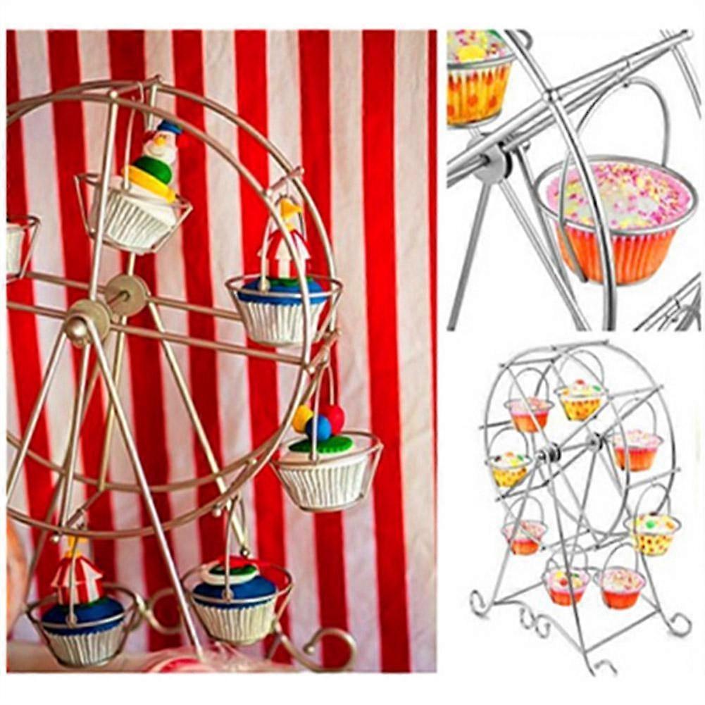 Charmed Ferris Wheel Cupcake Stand 8 Cupcakes Display Stand for Carnival and Circus Theme Party