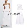 Spring New Women's Clothing Fashion Wind Wave Edge Poplin Tops 476401 800 Pleated Midi Dress 4764400