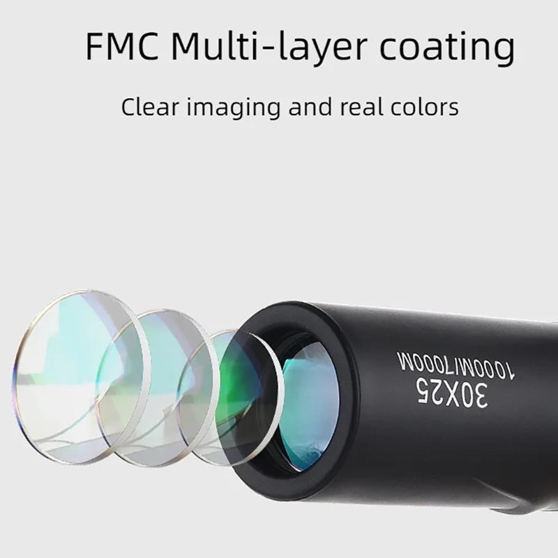 Mini Monokulärt Teleskop 30/2000X25 Portabelt Högupplöst Högförstorande Professionellt Utomhus Reseteleskop