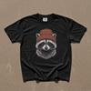 Raccoon Beanie Shirt, Woodland Animal Graphic Tee, Cozy Forest Style Top, Oversized Unisex Comfort Colors, Trash Panda Nature Lover Gift