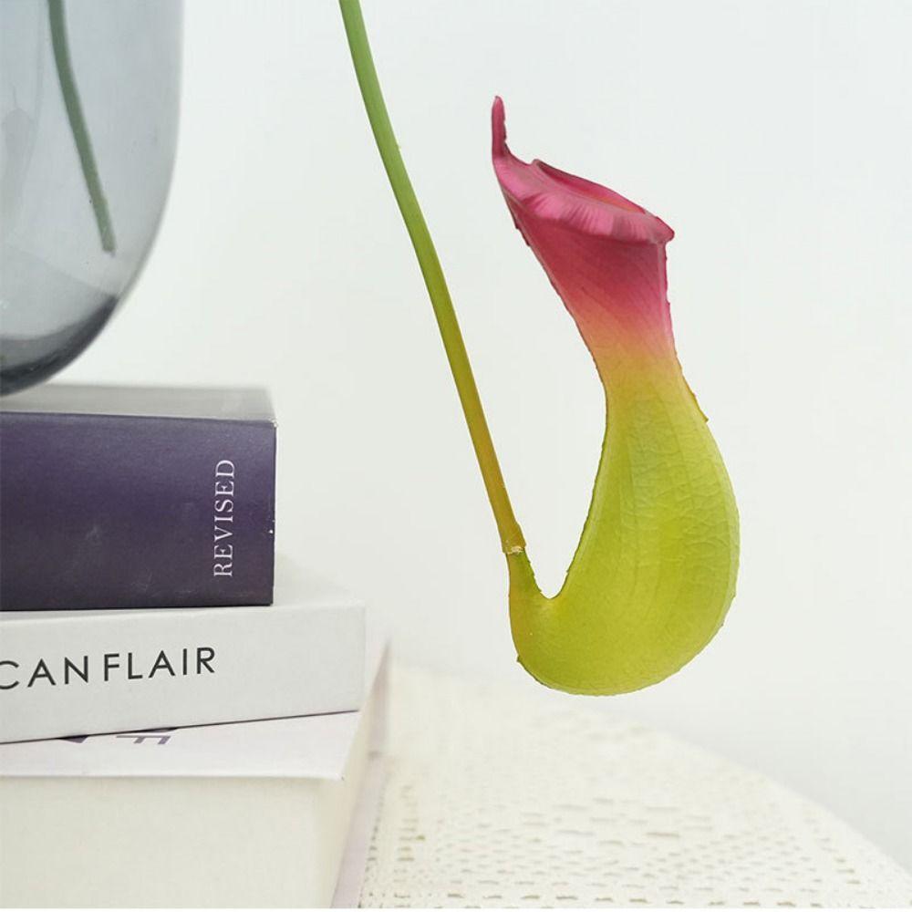 Creative Multicolor Artificial Pitcher Plants Green Leaves Photo Props Simulation Flytraps Greenery Accessories Faux Plant Gift