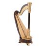 25cm Mini Harp Model with Music Miniature Musical Instrument Replica Ornament for Desk Bookshelf