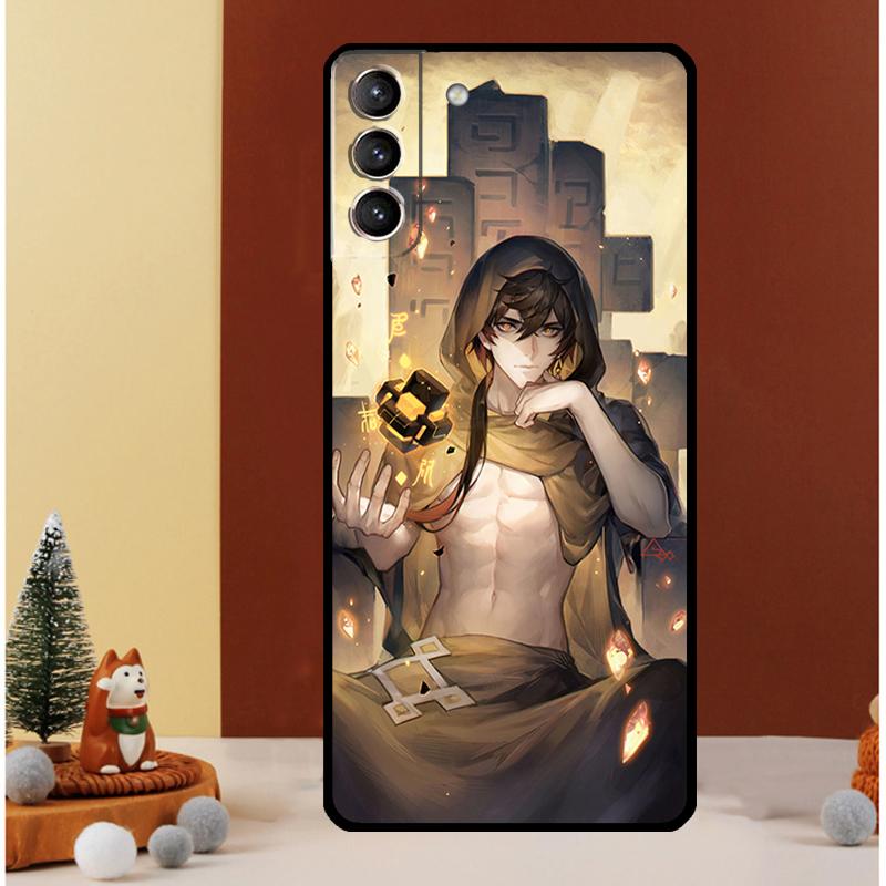 Genshin Impact Zhongli Case For Samsung Galaxy S24 S26 Ultra S21 S22 S20 S23 S25 Ultra S10 Plus S25 FE Cover Funda