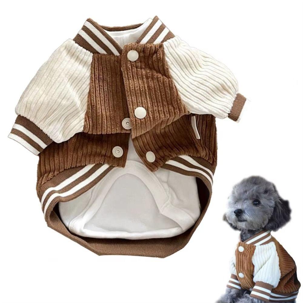 Warme zweibeinige Hundekleidung Bequemer Hundemantel Haustierkostüme Haustier-Baseballjacken Hundeshow
