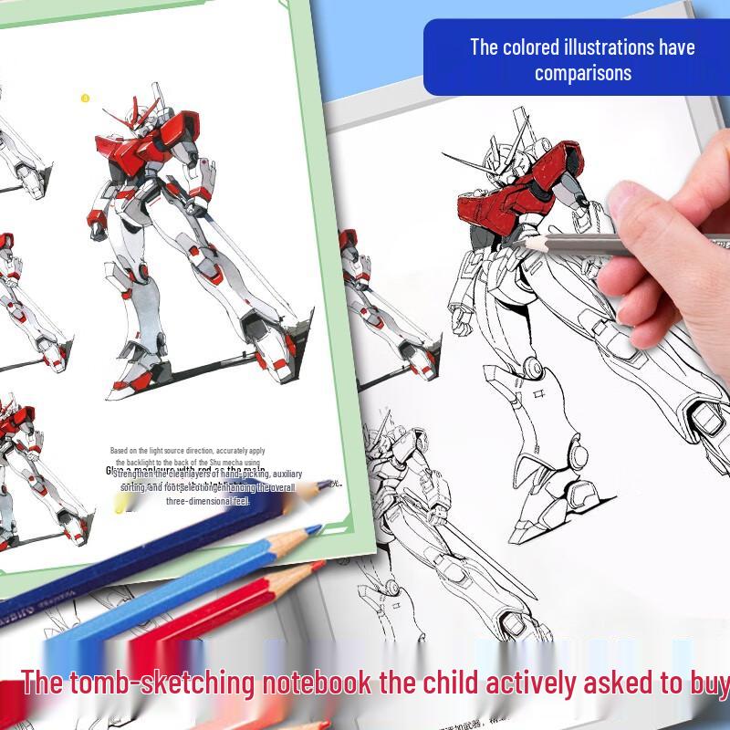 MoDian Kids' Mecha Line Drawing Tracing Book