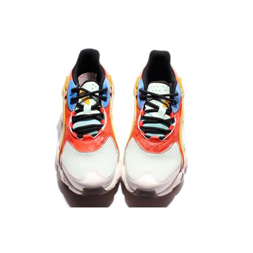New LiNing Chunky Sneakers Women's Low Top Yellow/Red AGLN072-11