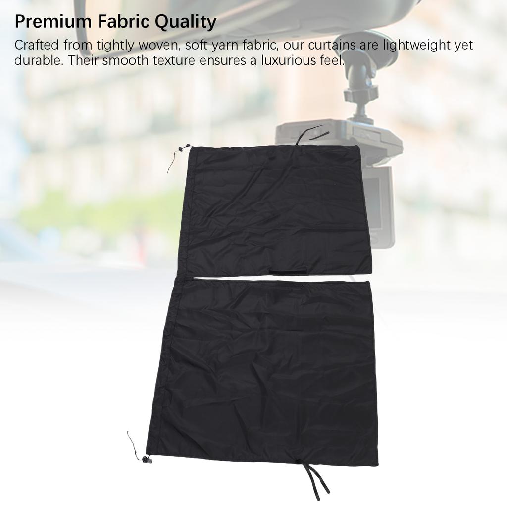 Car Privacy Curtains Removable Auto Window Sunshade Curtain with Adjustable Cord Universal for Sleeping Traveling